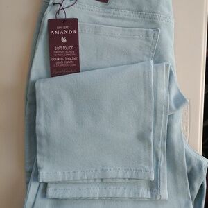 Gloria Vanderbilt AMANDA Series Light Blue Jeans Sz 14